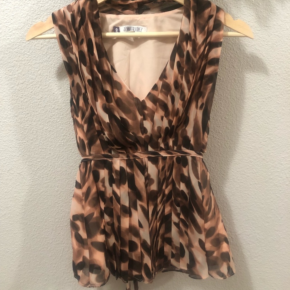 Animal print tank top